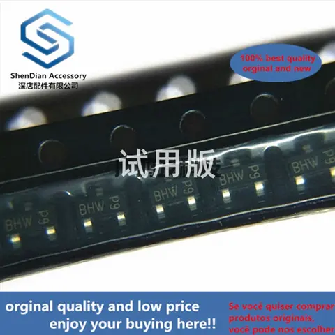 100% 오리지널 BCX71H PNP 트랜지스터 실크 스크린 BHW 패치 SOT-23, 10 개