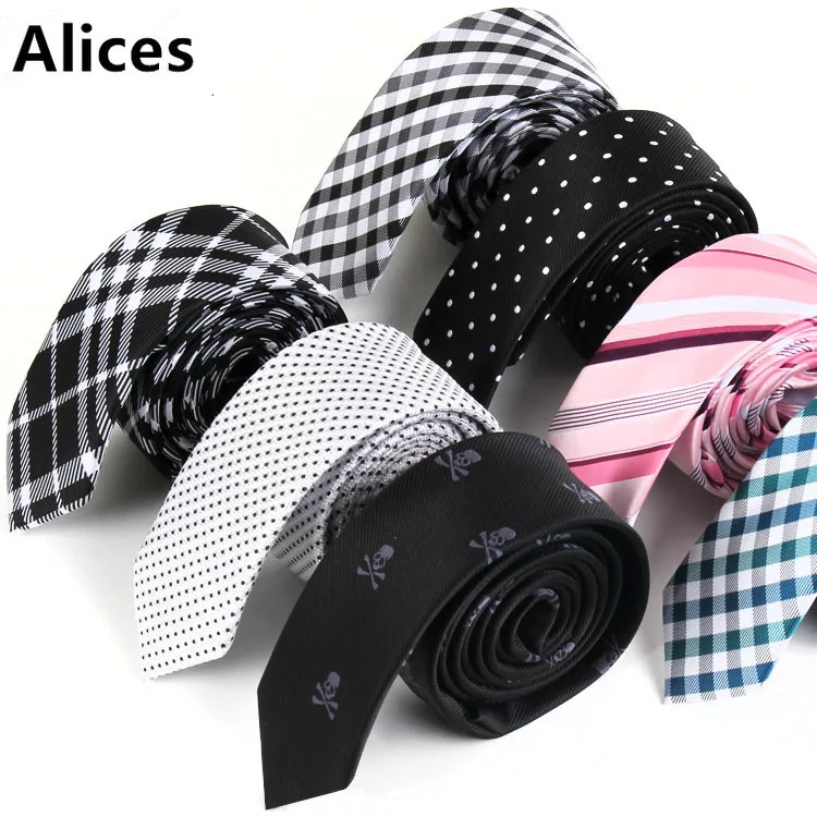 New Jacquard Woven Neck Tie for Men Classic Check Tie Fashion Polyester Mens Necktie for Wedding Business Suit Plaid Dots Tie