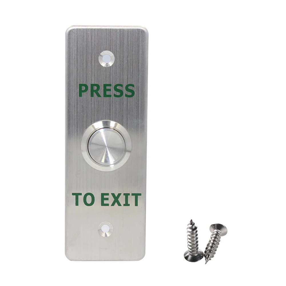 86*86mm IP65 Waterproof Switch Door Exit Button Release Push Switch Stainless Steel Alloy Exit Button