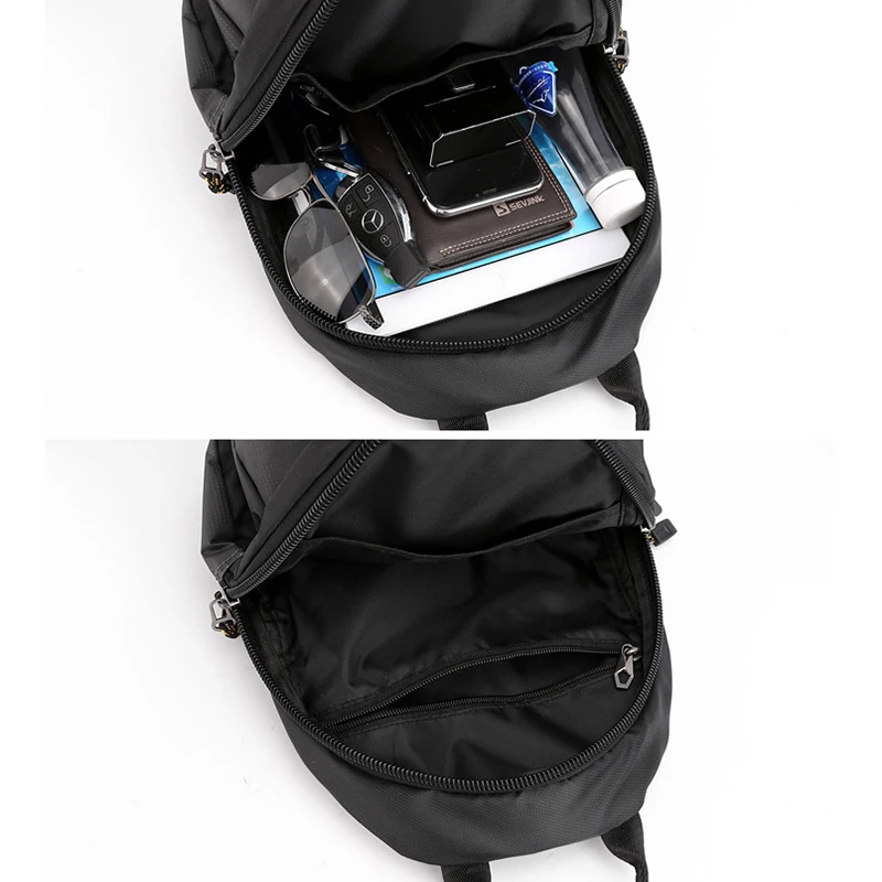 Männer Kleine Rucksack Rucksack Messenger Cross Body Brust Taschen Mehrzweck Military Reise Nylon Männlichen Mode Daypack Rucksack – Detail 17