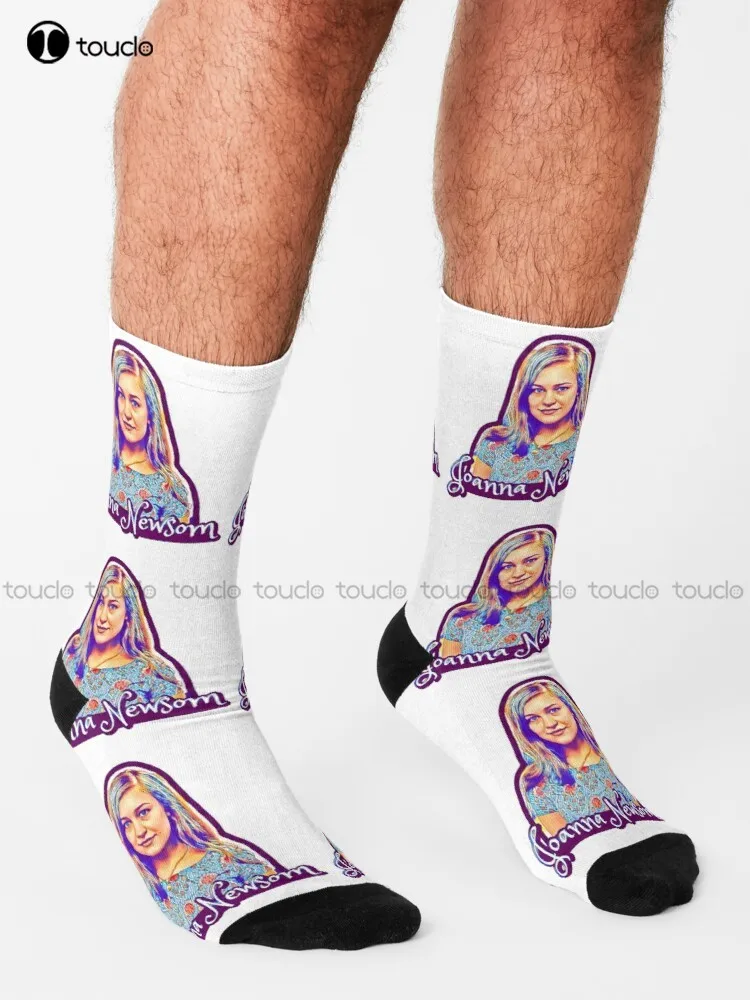 Joanna Harp Queen Newsom Socks Women Crew Socks Personalized Custom Unisex Adult Teen Youth Socks 360° Digital Print Funny Sock