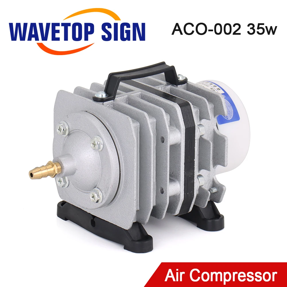 WaveTopSign 35W ACO-002 Air Compressor 40L/Min Electrical Magnetic Air Pump for CO2 Laser Engraving and Cutting Machine