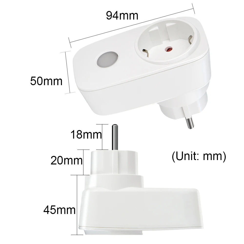 Smart Plug Presa francese UE Interruttore RF 433Mhz Controller telecomando universale 16A 220V Presa luce LED programmabile Domotica