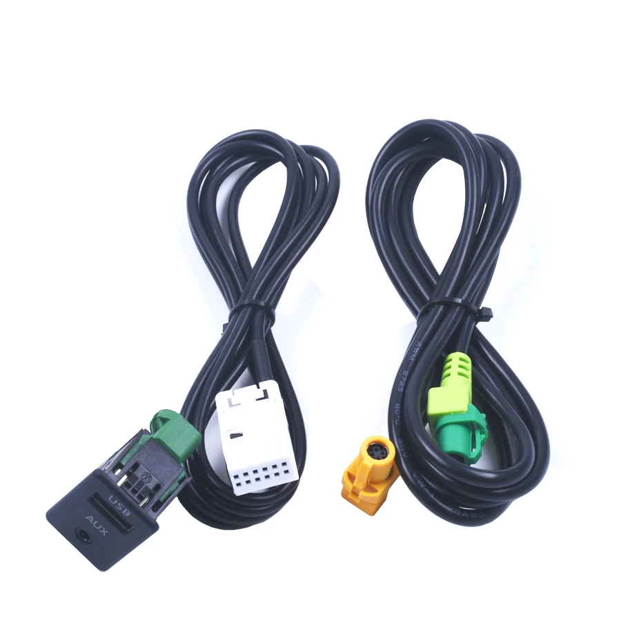 USB Aux In Switch Socket Wire Cable Adapter Kit For BMW 3/5/Z Series/E87/E90/E91/E92/X5/X6/Z4/F13/F01/F02/F03/ F04HYB