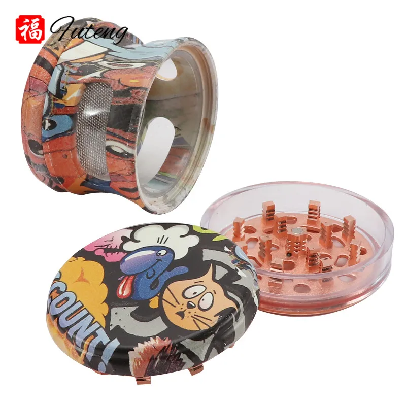 1PC Smoking Grinder 4-layer 62mm Herb Tobacco Grinder Spice Crusher Smoker Gifts Smoking Accessories