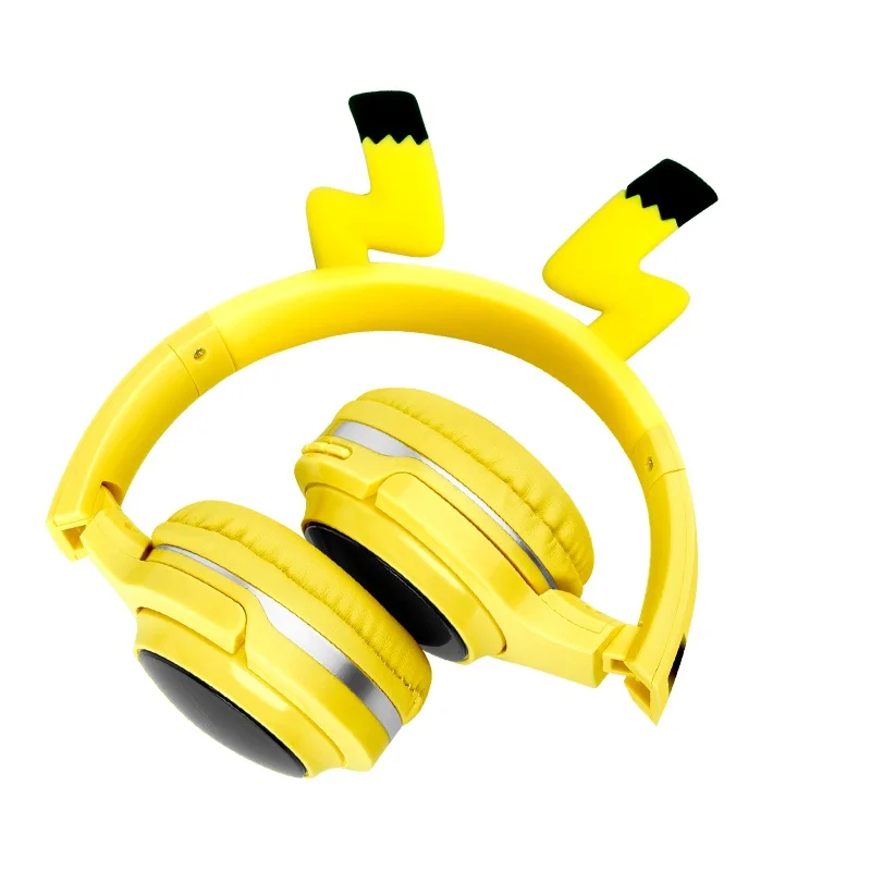 Dễ Thương Cho Trẻ Em Tai Nghe Bluetooth 5.0 7 Màu LED Hỗ Trợ Thẻ SD Cáp Âm Thanh Tai Nghe Cho Bé Trai Bé Gái Tặng Trẻ Em