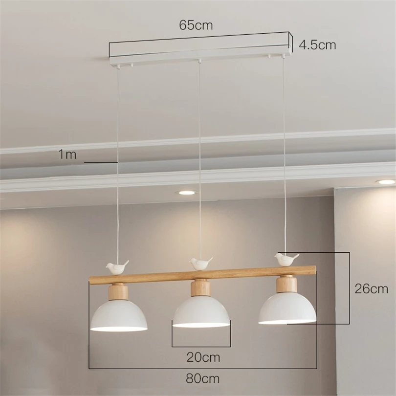 Imagem -06 - Luminária Pendente Estilo Nórdico Moderna Suspensa Iluminação de Pássaros para Sala de Estar Sala de Jantar