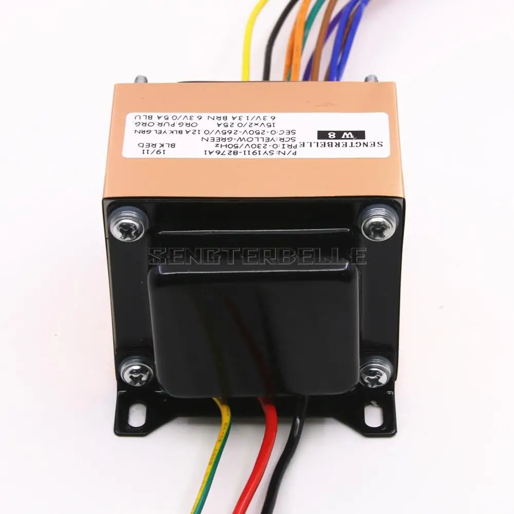 Силовой трансформатор типа EI 51 Вт (51 ВА) 0-250 В-265 В двойной 15 В двойной 6,3 В для усилителя звука