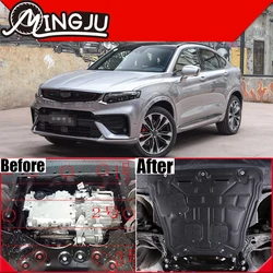 Engine Chassis Guard Cover Protector Manganese Steel Plastic Fender Accessories For Geely Tugella 2019 2020 2021