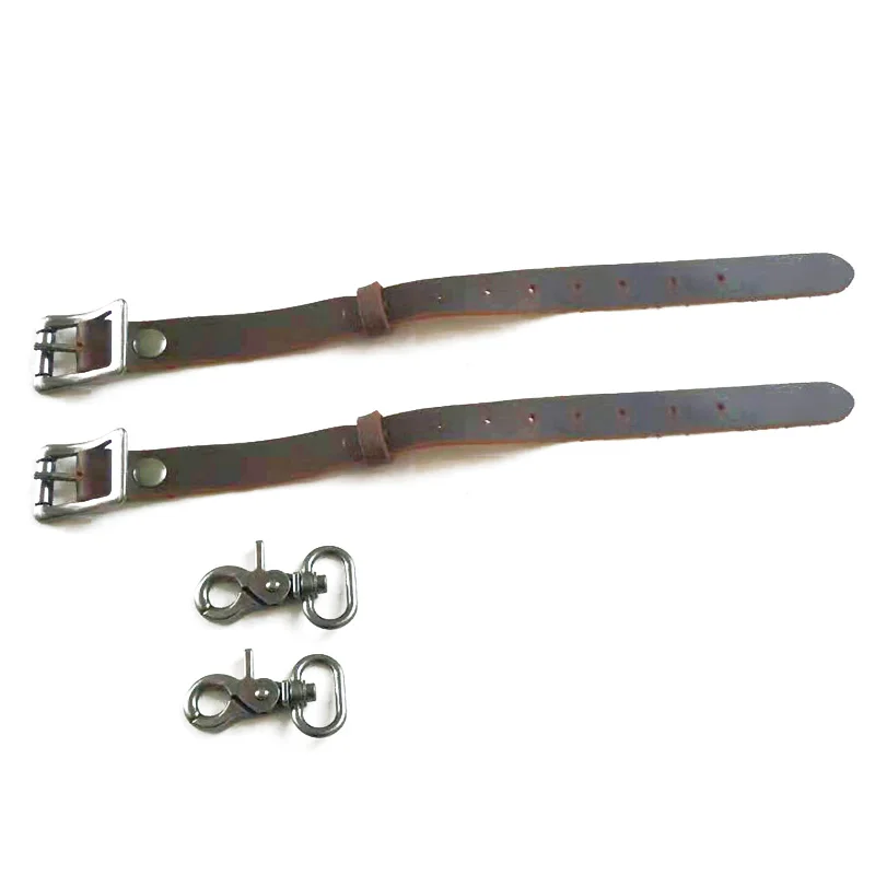 Motorcycle Side Convex Belt Header Level Cowhide Belt Buckle Side Convex Belt Fixed Buckle Strap