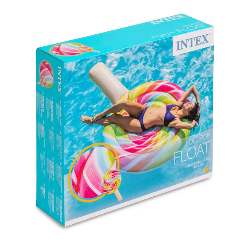 INTEX LOLLIPOP FLOAT Tumbona Flotante. Colchoneta adultos, piscina, agua, playa.