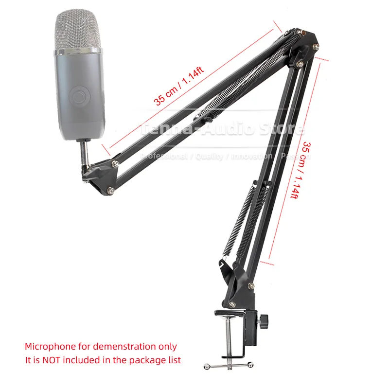 Desktop Klem Suspension Mic Boom Arm Voor Blauw Yeti X Yetix Microfoon Stand Tafel Desk Top Opname Mike Schaar Houder mount