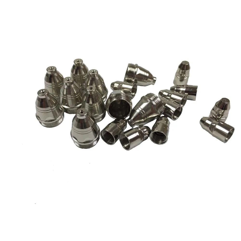 20 Buah Premium P80 Plasma Pemotongan Obor Habis 60A 80A 100A P80 CNC Plasma Obor Ujung Elektroda Nozzle