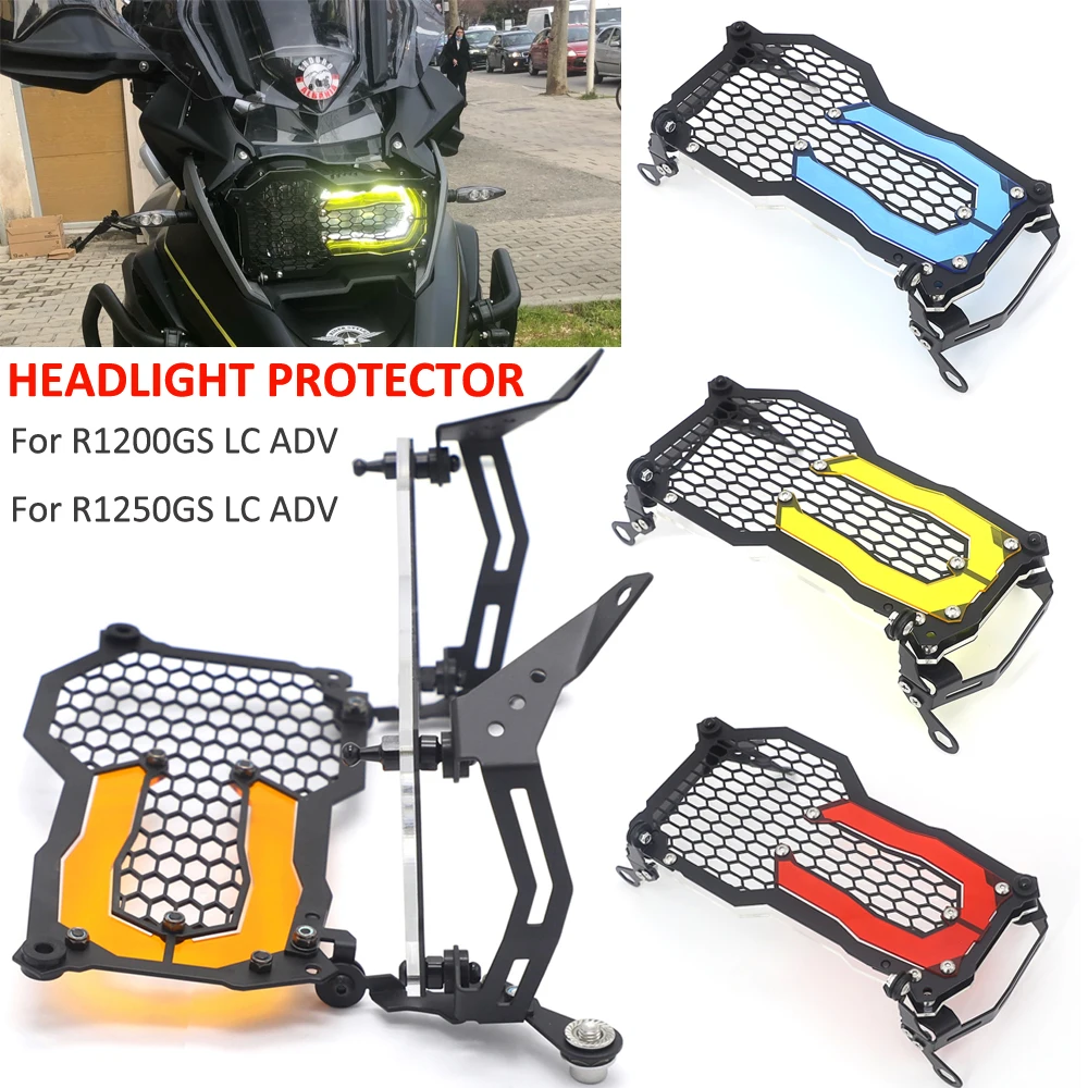 For BMW R1200GS R1250GS Headlight Guard Protector Grille Grill Cover R 1250 GS Adventure R 1200 GS ADV / LC Acrylic Lamp Patch