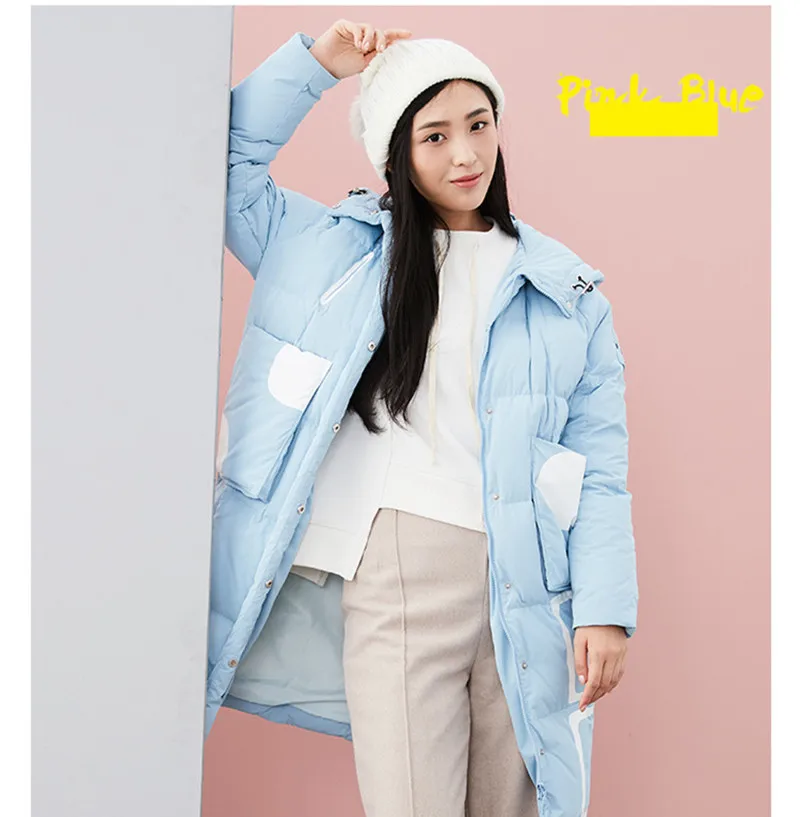 

Down 2023 Jackets Women's Hooded White Duck Winter Coat Padded Warm Women Parka Casual Female Jacket Abrigo Mujer WXF400