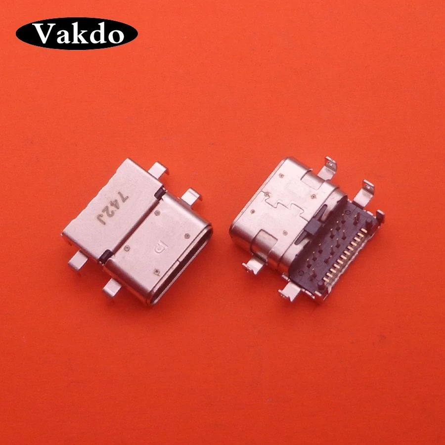 2-10Pcs DC Power Jack for Lenovo ThinkPad E480 E485 E580 E585 R480 E590 TYPE-C Jack DC Connector Laptop Socket Power Replacement