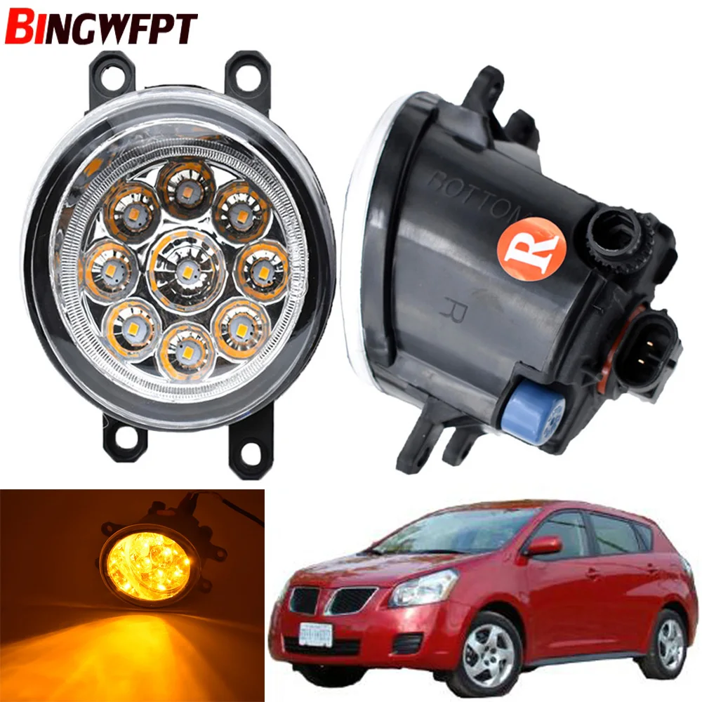 1pair Fog Light Assembly For Pontiac Vibe 2008 2009 2010 Car Front Bumper H11 LED Fog Light