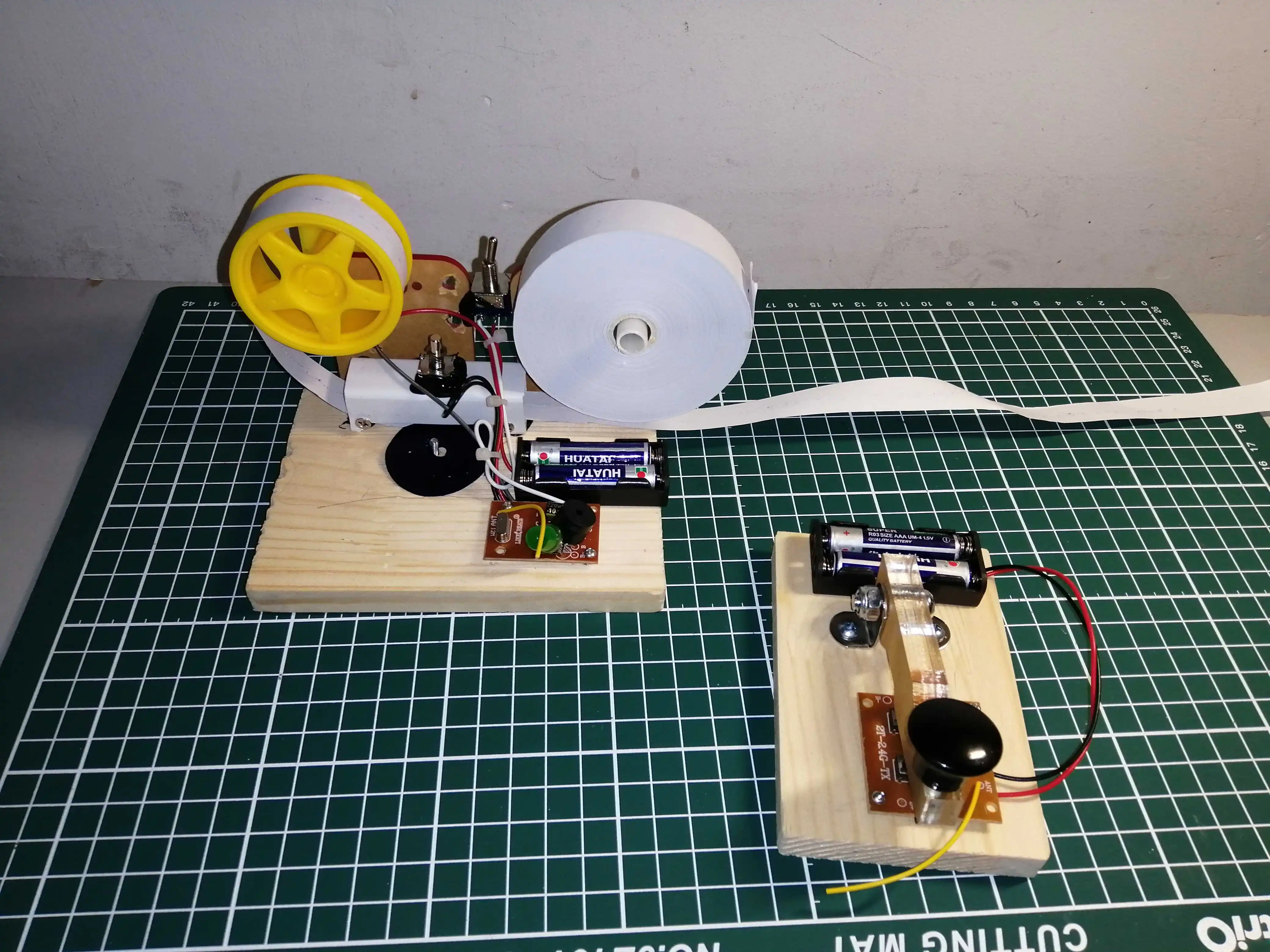 تلغراف لاسلكي ، لكمة بطاقة الارسال ، مورس رمز التلغراف والصوت والضوء كاسيت ، مفتوحة 200 متر