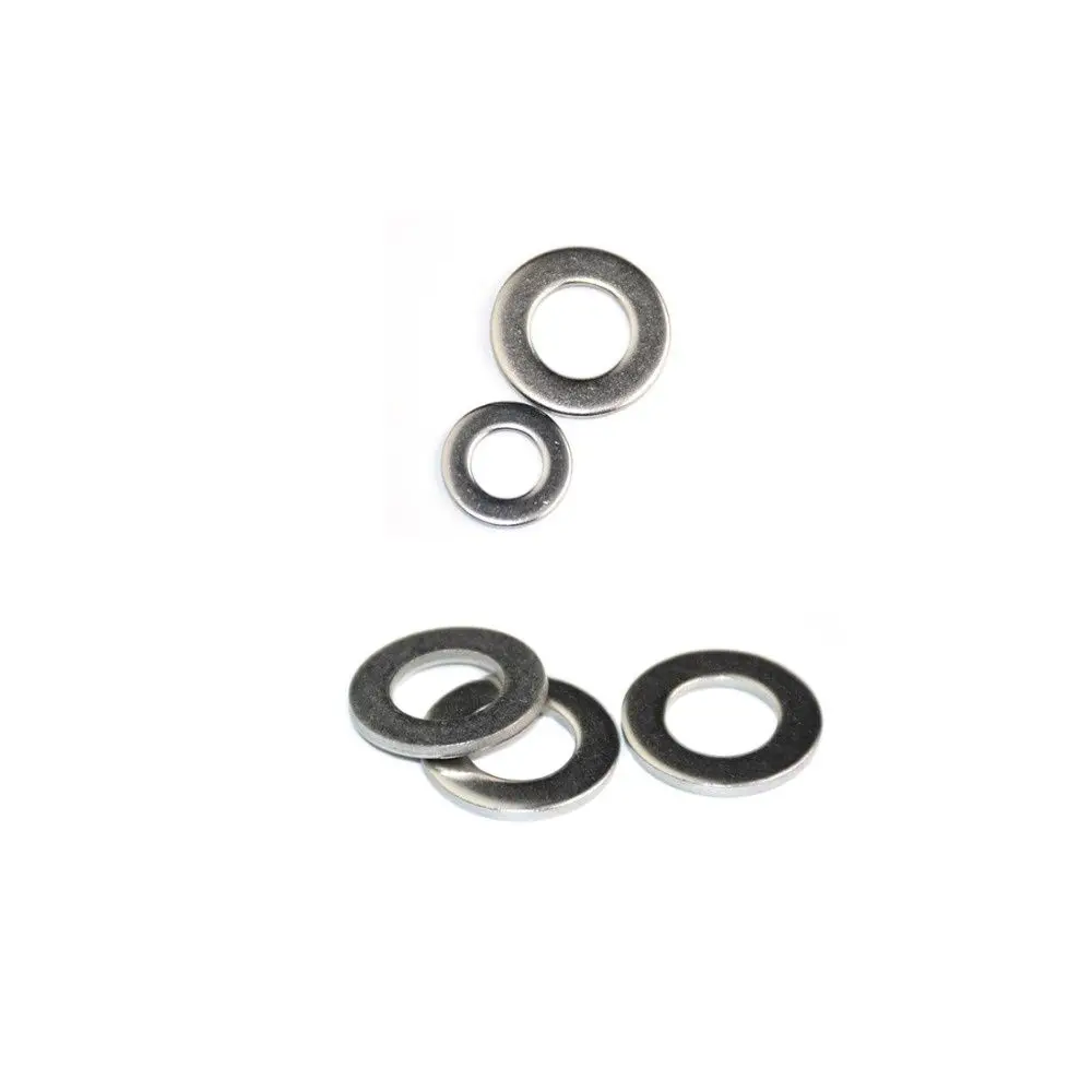 100pcs 304 Stainless Steel Flat Machine Washer Plain Gaskets Shim Multiple Sizes M3/4/5/6/8 New Wholesale