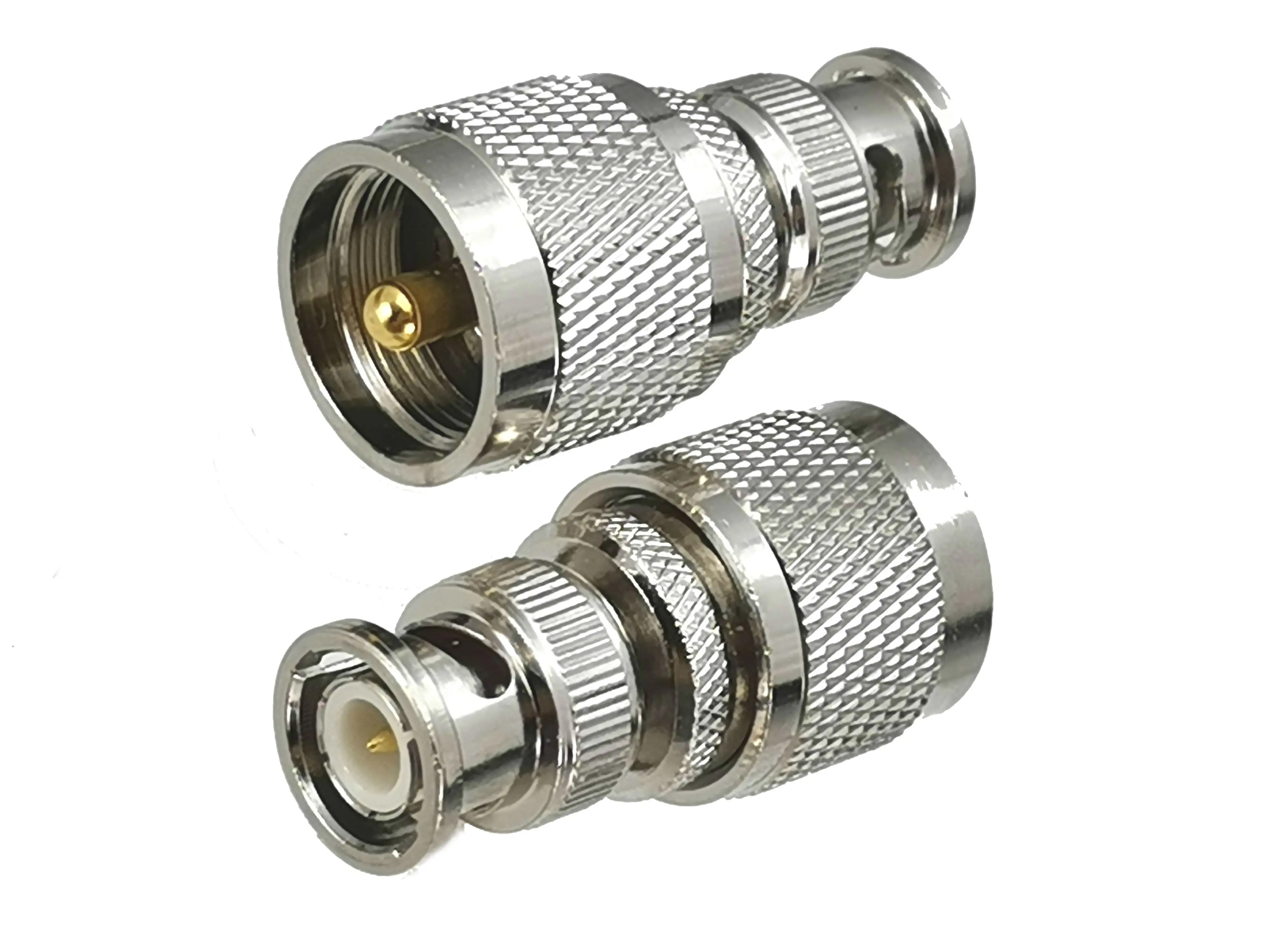 

10pcs Connector Adapter BNC Male Plug to UHF PL259 Male Plug RF Coaxial Converter Straight New