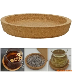 Wooden Cork Coasters Placemats Round Heat Resistant Tea Drink Cup Mat Table Pad Non-slip Insulation Cork Coaster Pad Table Decor