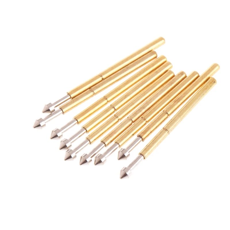 100 Pcs Spring Test Probe Pogo Pin P75-E2 Dia 1.3mm Length 16.5mm 4XFD