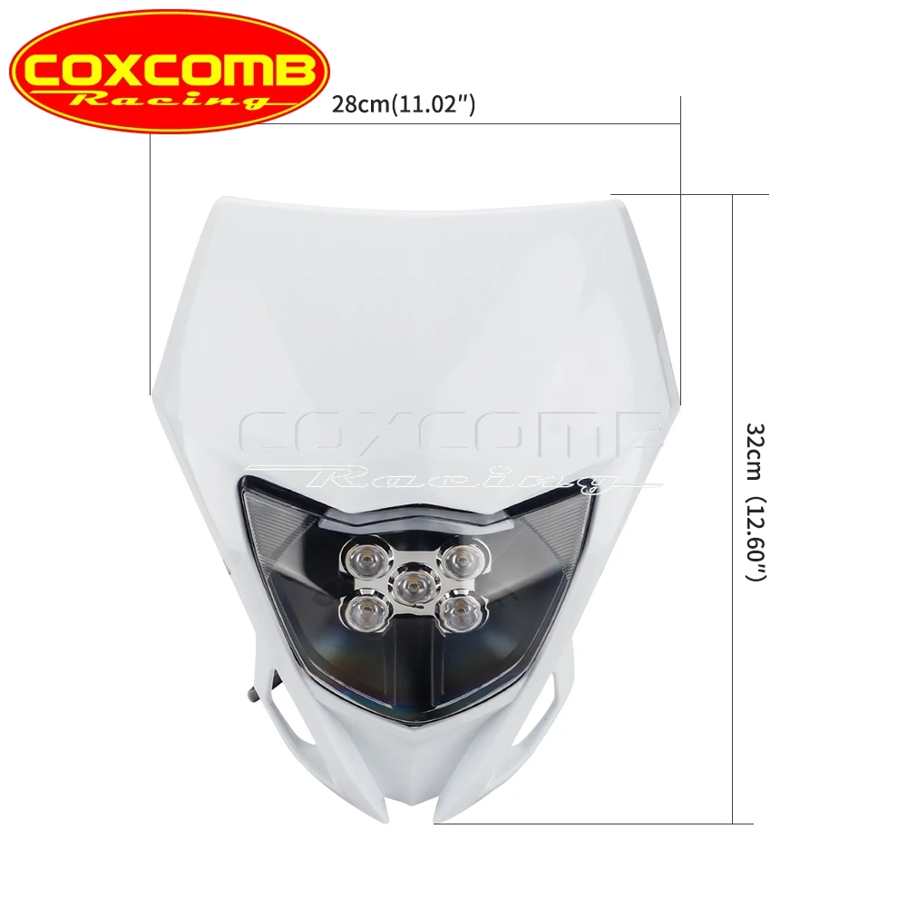 LED Dual Sport Headlight Head Light Lamp for Yamaha WR WRF TTR TT-R YZ YZ-F 85 125 250 450 R X F FX WR250R WR450F WR450R WR426