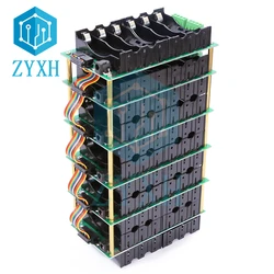 BMS 6S 21700 Battery Case 1P 2P Power Wall Power Bank Box Holder With 40A Balancer Charging Board For Ebike/UPS