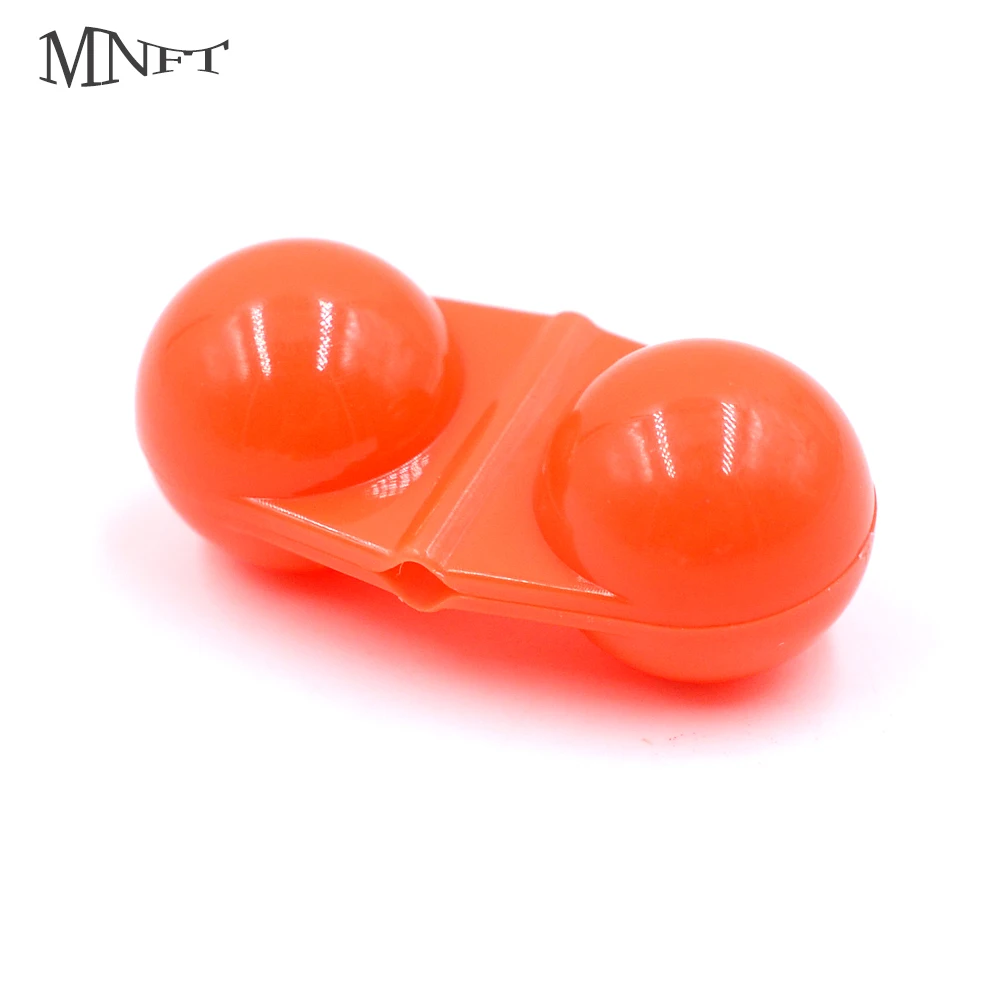 MNFT 10Pcs Double Rattle Attractor Beads Sea Boat Pier Fishing Rigs Vibrate Fish Attractors Bite Bait Alarm Bell Bead  Accessory