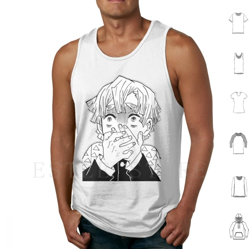 Demon Manga Cap Tank Tops Vest Sleeveless Demon Kimetsu No Yaiba Kny Demon Manga Kny Manga Manga Anime Agatsumu Nezuko Demon