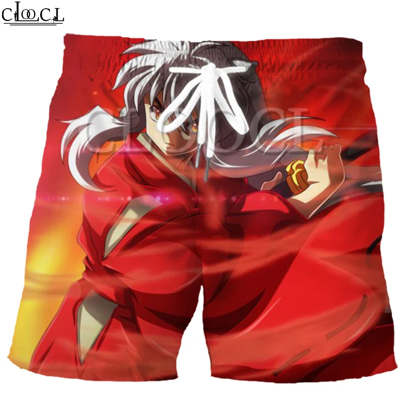 CLOOCL Japanischen Anime Inuyasha herren Shorts 3D Gedruckt Sommer Freizeit Sport Lose Hip Hop Harajuku Stil Mode Wilden