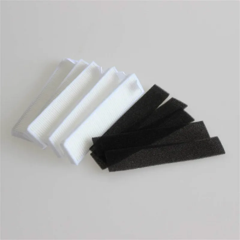 مكنسة كهربائية روبوتية 5x hepa ، فلتر 5x ، إسفنجة لـ ecovacs deebot slim DA60 ، أجزاء مكنسة كهربائية روبوتية ، فلاتر فرشاة رفيعة DA60