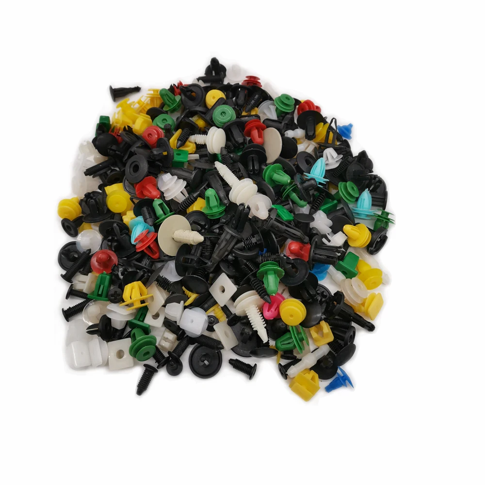 1000Pcs Random Mixed Expansion Screw Buckle Car Rivet Door Panel Fender Auto Plastic Clip Fastener Vehicle Retainer Clips Bumper