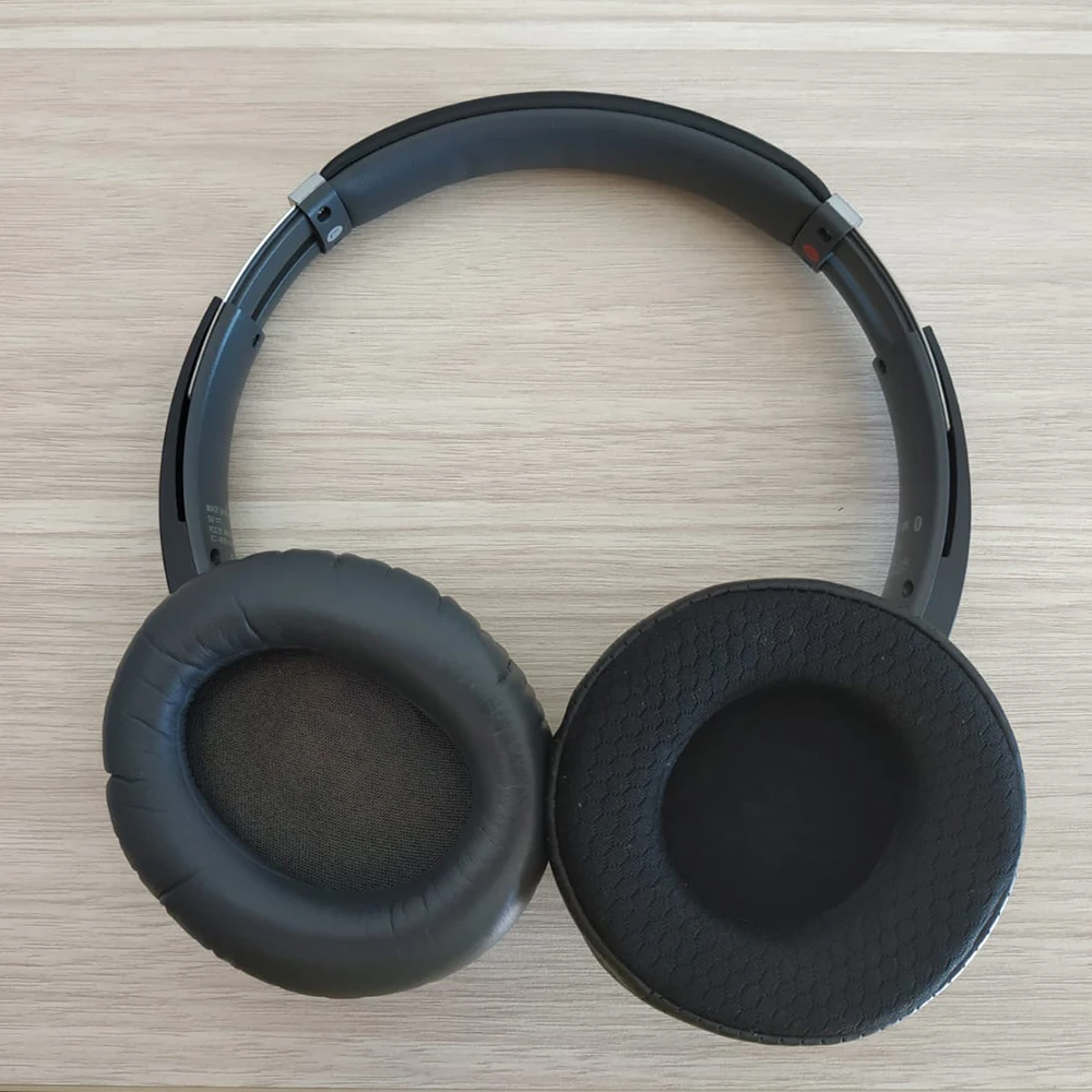 KQTFT المخملية تنفس امتصاص العرق البروتين الجلد استبدال وسادات الأذن لسوني WH-CH700N غطاء للأذنين وسادة الكؤوس