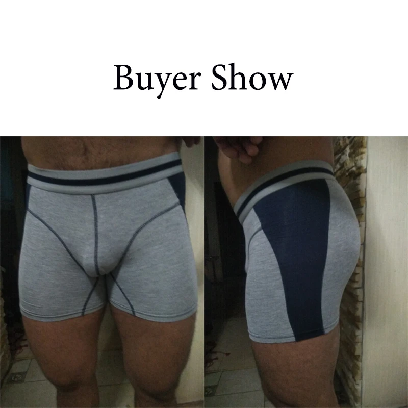 4 Stks/partij Comfortabele Lange Been Korte Been Heren Boxers Shorts Mannelijke Onderbroek U-Convexe Man Ondergoed Cueca Masculina M - 3XL