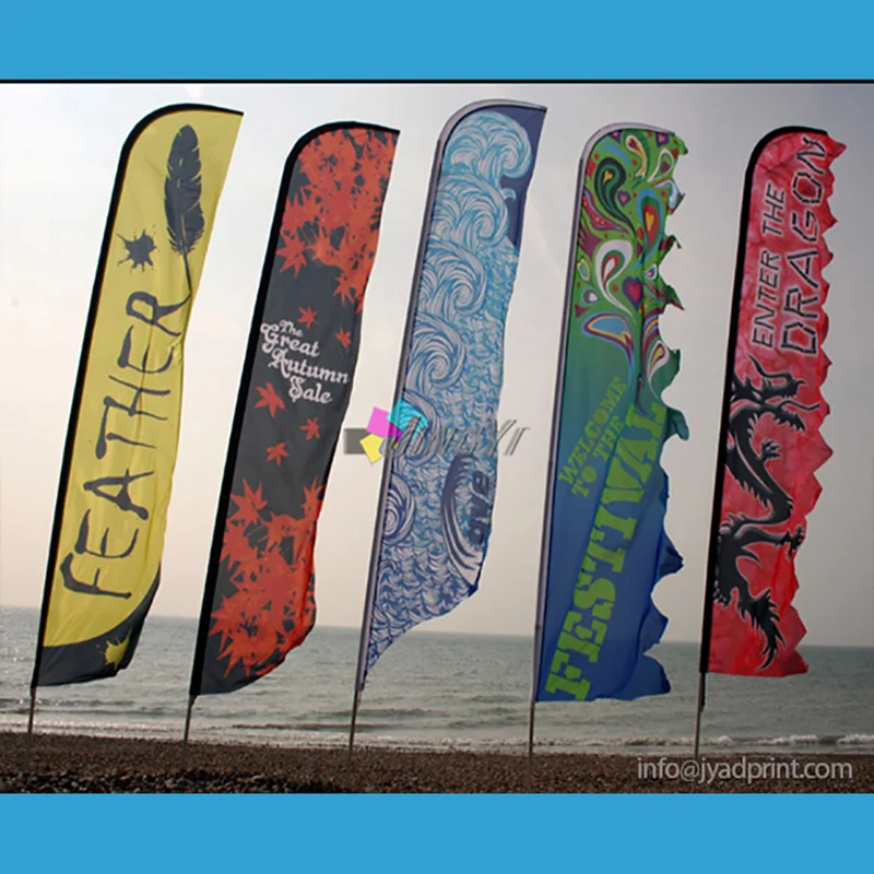 3M tall Promotion Feather Flags,Advertising,One side printing,Customized logo flag,beach flag banner 5pcs/lot,Free shipping