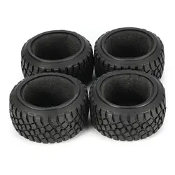 4Pcs 110mm Rubber Skidproof Tyres / Wheel Tires for 1:10 RC Slash Remo 10SC Short Course Car