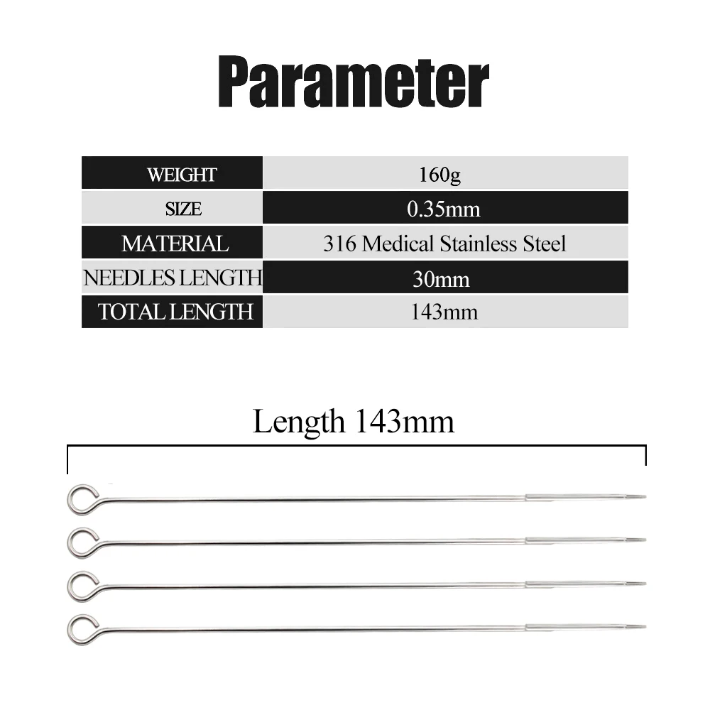 멸균 RM 문신 바늘, 모듬 일회용 문신 바늘, 문신 그립 팁, 0.35mm, 50 개