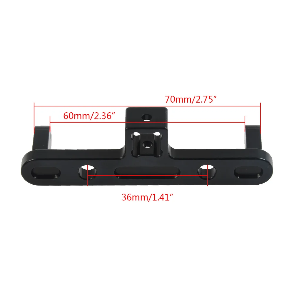 AXSPEED Metal Adjustable Tow Trailer Hook Hitch for Axial SCX10 II 90046 1/10 RC Rock Crawler Car Truck Model Upgrade Parts