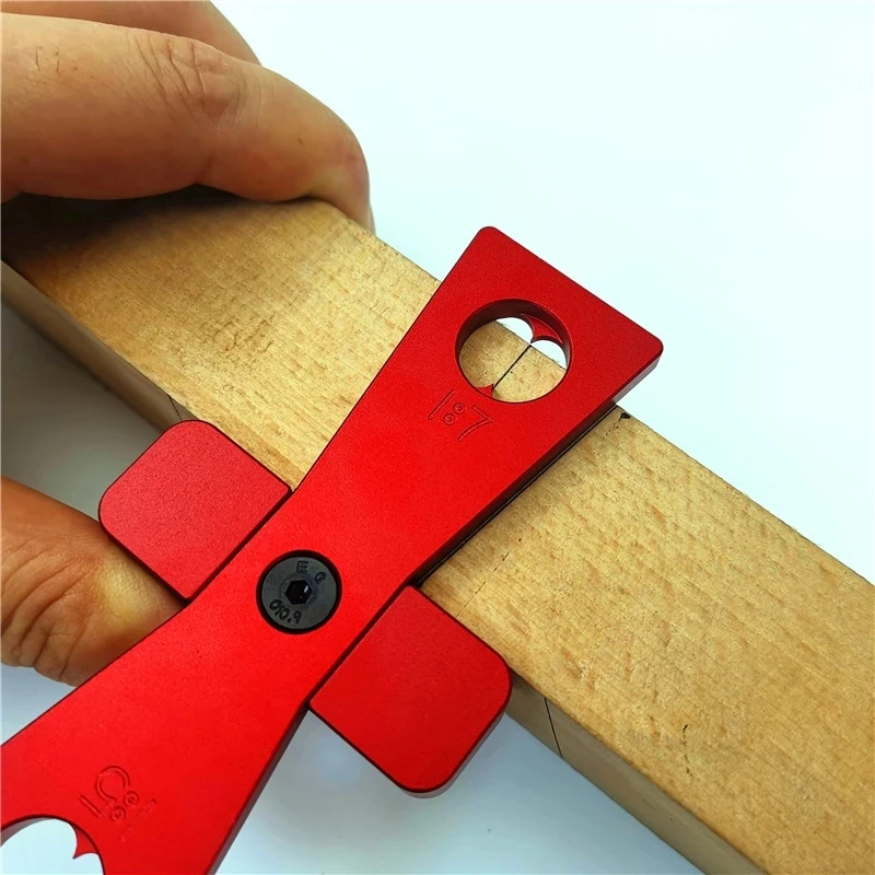 Imagem -04 - Carpintaria Dovetail Scribe Line Planning Régua Cruzada Modelos de Bitola Linha de Desenho de Plástico Ferramentas Diy