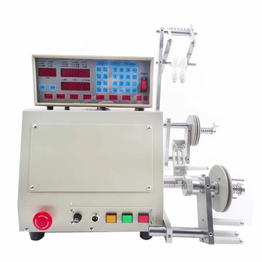 

Станок для обмотки проволоки, автоматический станок для обмотки катушек с ЧПУ, Электрический 110 В/220 В для проволоки 0,03-1,2 мм