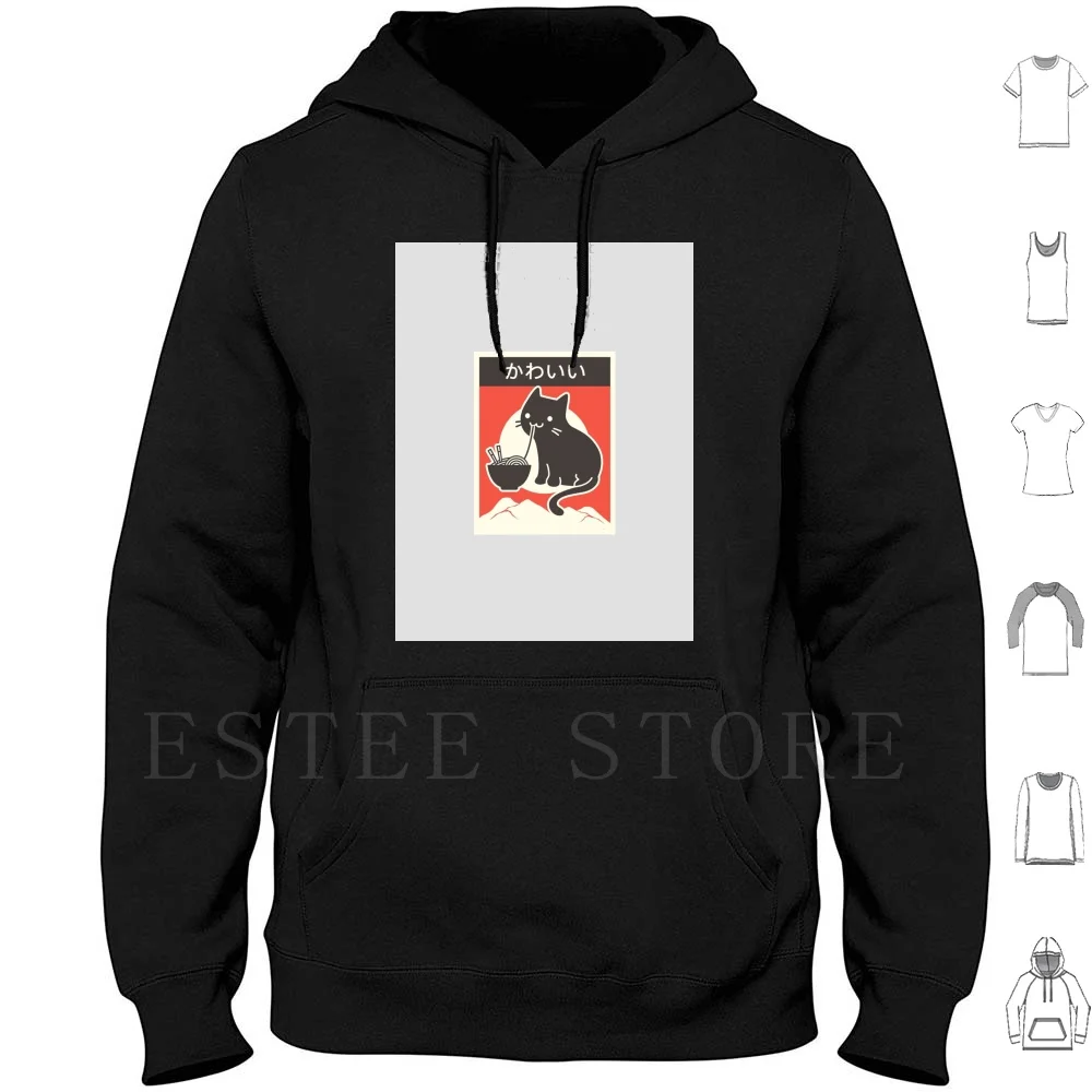 Ramen Retro Hoodies Long Sleeve Ramen Retro Noodle Noodles Japenese Food Japan Great Ramen Wave Ramen Noodles Kawaii