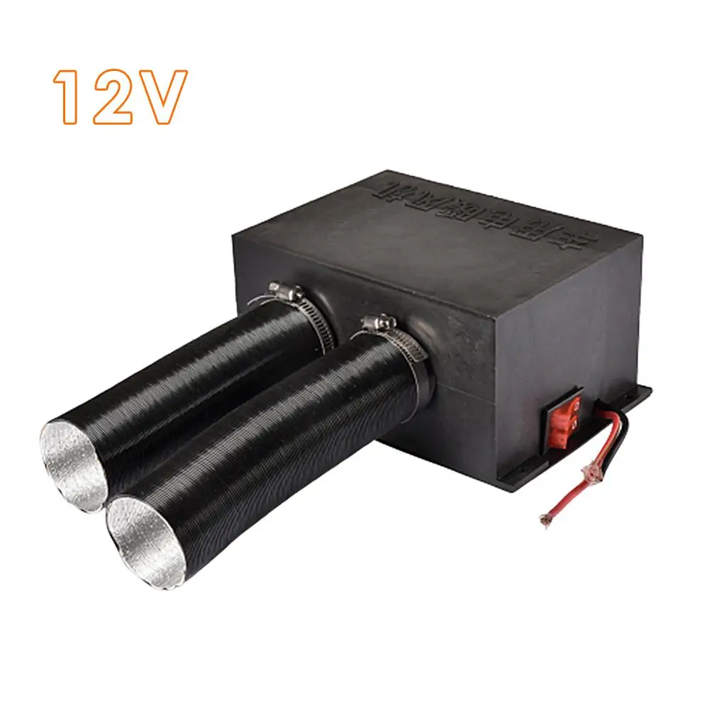 500W DC 12V/24V Double Hole Car Heater Frost Removing Warming Defrost Water Heater Car Interior Accessories