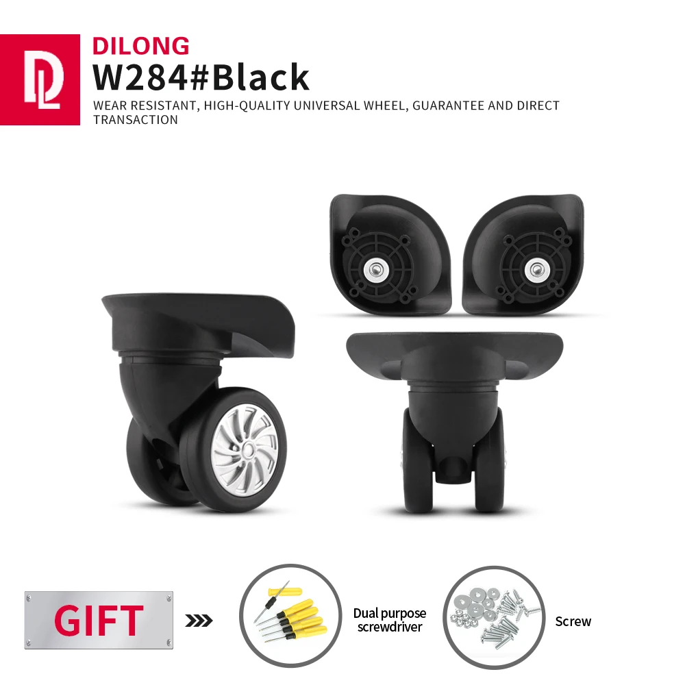 

DILONG W284 Luggage Universal Wheel Accessories Repair Casters Mute High-quality Replacement Maintenance Wheels 20 28 Inch