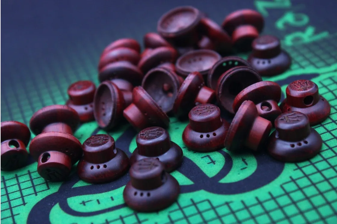 Cangkang Earphone 15.4Mm Soket MMCX Cangkang Kayu