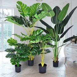 Large Tropical Palm Artificial Turtle, Bamboo Plant Branch, Plastic Turtle Leaves Used for DIY Family, Wedding Decoration