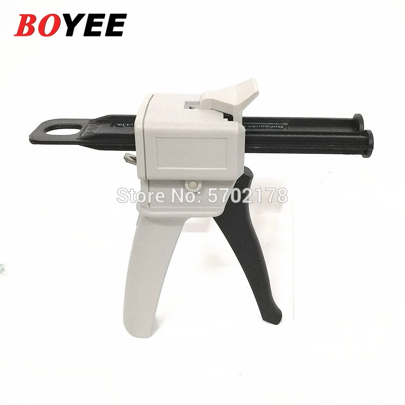 

Two Component AB Epoxy Sealant 50ml Glue Gun Applicator Glue Adhensive Squeeze Mixed 1:1 2:1 Manual Caulking Gun Dispenser