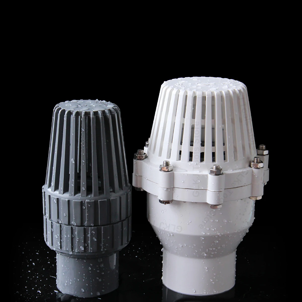 Válvula de retención de PVC, bomba de válvula inferior, filtro de agua para acuario, adaptador de tubería de PVC, 1 unidad, I.D 32 40 50 63mm