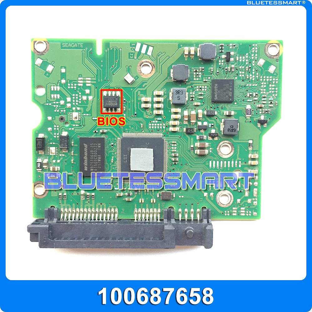 hard drive parts PCB logic board printed circuit board 100687658 for Seagate 3.5 SATA 1T/2T/3T hard drive repair data recovery