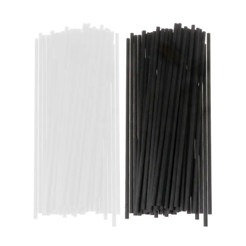 50Pcs 20cmx4mm Fiber Sticks Diffuser Aromatherapy Volatile Rod for Home Fragrance Diffuser Home Decoration   K1AD